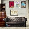 Quadro Caixa COFRE 33x43 cm (Com Led) Lojaria e Nerderia. viagens earth preto - 3
