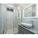 Ver imagem 6 de Espelhos 4mm  Led 3 Cores Retangular 80x50 Iluminado Botão Toque Touch Banheiro Quarto 50x80