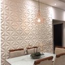 Ver imagem 1 de Kit 40 Placas PVC 3d Revestimento De Parede Decorativa 25 cm