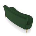 Ver imagem 7 de Sofá 2 Lugares Living 135cm Pé Ferro Dourado Maraú Veludo Verde K01 - D'Rossi