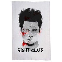 Pano De Prato Descorativo Nerderia e Lojaria clube da luta brad colorido - 1