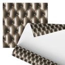 Ver imagem 1 de Papel de Parede Adesivo Estofado Couro Sofá Botão 2,80m
