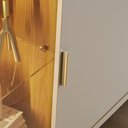Ver imagem 6 de Buffet Aparador Sala de Jantar 179cm com LED Mercuri Off/Freijó C05 - Mpozenato