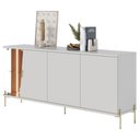 Ver imagem 4 de Buffet Aparador Sala de Jantar 179cm com LED Mercuri Off/Freijó C05 - Mpozenato
