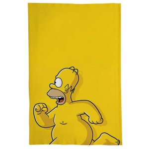 Pano De Prato Descorativo Nerderia e Lojaria homer pelado colorido