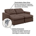 Ver mais imagens de Sofá Retrátil e Reclinável 3 Lugares 230cm Veraguas Yescasa