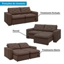 Ver imagem 5 de Sofá Retrátil e Reclinável 3 Lugares 230cm Veraguas Yescasa