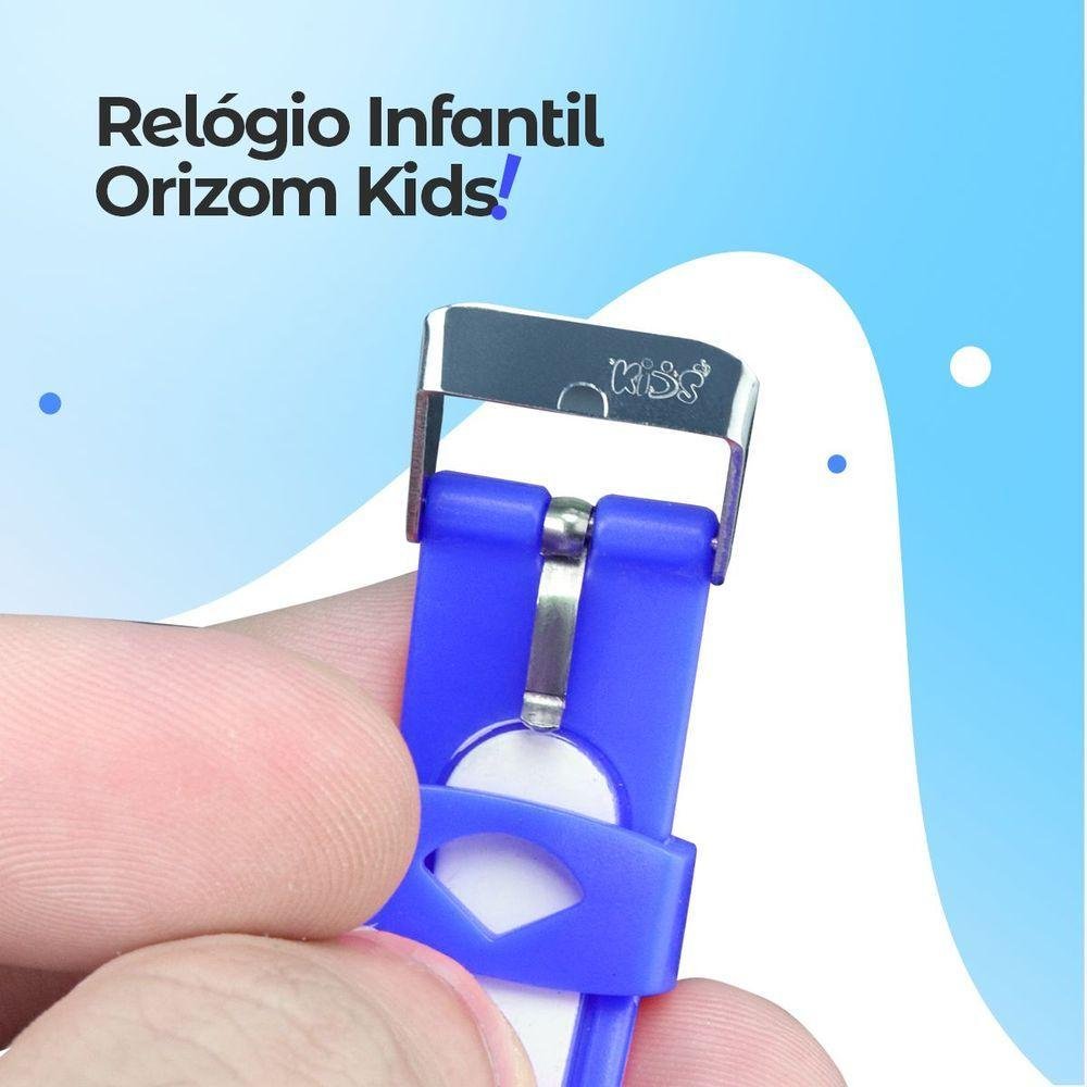 Relogio Digital Led Infantil Criança + Oculos Sol + Caixa Cronometro Presente Alarme Branco Data - 8