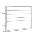 Ver imagem 2 de Cabeceira Para Cama Box Casal 140cmino Marrom