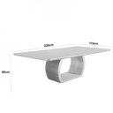 Ver imagem 7 de Mesa para Sala de Jantar Ellis 220cm Madeira Moderna Mobília Cinamomo com Champanhe/cinamomo Imbuia