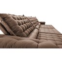 Ver imagem 4 de Sofá Retrátil e Reclinável 4,15m Molas Ensacadas Cama inBox Big Space com Bordado 3D Velusoft