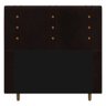 Cabeceira Cama Box Casal King Size Roma 195cm Corano Marrom - Abmaza - 1