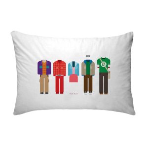 Fronha Para Travesseiros Nerderia e Lojaria bibg bang theory roupas colorido