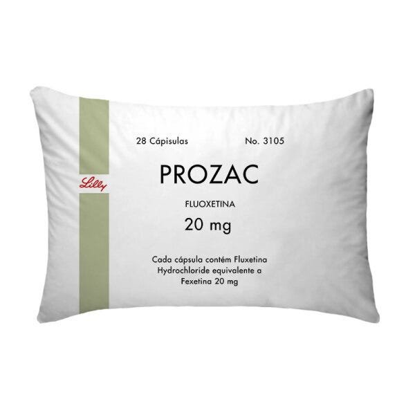 Fronha Para Travesseiros Nerderia e Lojaria remedio prozac colorido - 1