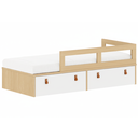 Ver imagem 2 de Cama Infantil com Gavetões e Proteção Lateral Linha Join Quater