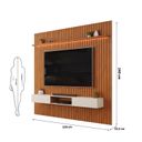 Ver imagem 4 de Painel Ripado para TV até 75 Polegadas com LED MDF 250cmx240cm Trento