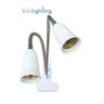 Luminária Dupla Clip 360 Bocal E27 Com Interruptor Bocal 360 - 2