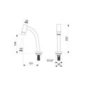 Ver imagem 4 de Torneira de Mesa para Banheiro Bica Baixa Basic Plus Cromada Celite