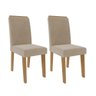 Cadeira de Jantar Mdf 2 Peças Encosto Fixo Tais Cimol Nature/nude Nature/nude - 1