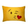 Fronha Para Travesseiros Nerderia e Lojaria emoticon whatsapp beijo colorido - 1