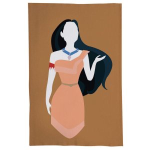 Pano De Prato Descorativo Nerderia e Lojaria pocahontas colorido