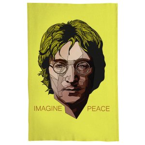 Pano De Prato Descorativo Nerderia e Lojaria john lennon colorido