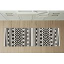 Ver imagem 7 de Tapete Passadeira Boho Indigo 45x140cm Natural/preto - Antiderrapante