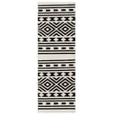 Ver imagem 5 de Tapete Passadeira Boho Indigo 45x140cm Natural/preto - Antiderrapante