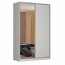 Ver imagem 1 de Guarda Roupa Solteiro 1 Espelho 2 Portas 3 Gavetas Rc 2004 Linha Roupeiros Emovell