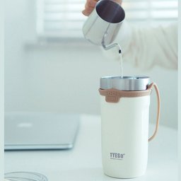 Copo Térmico Aço Inoxidável Vácuo Alway Bege Tyeso 550ml - 3