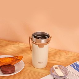 Copo Térmico Aço Inoxidável Vácuo Alway Bege Tyeso 550ml - 1