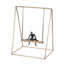 Ver imagem 1 de Peça Decorativa de Metal e Resina Dourada e Preto 36cm RKP0010 BTC