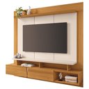 Ver imagem 1 de Painel Tv 65 Pol 160cm Bancada Suspensa Zenith Cinamomo/off - Hb Móveis
