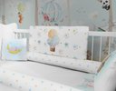 Ver imagem 3 de Kit berço elefantinho balãozinho azul para quarto de bebê KT23