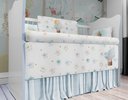 Ver imagem 4 de Kit berço elefantinho balãozinho azul para quarto de bebê KT23