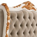 Ver imagem 4 de Cabeceira de Cama Casal Bergère Estofada em Veludo com Capitonê 155x170x22cm