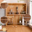 Ver imagem 5 de Porta Tempero para Cozinha 100% MDF Marrom/Cinamomo