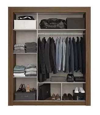 Guarda roupa Herval - Branco - 3 portas de correr - 3