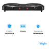Fogão Cooktop Elgin Portátil 2 Bocas Preto 127v - 7