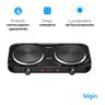 Fogão Cooktop Elgin Portátil 2 Bocas Preto 127v - 6