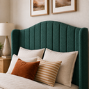 Ver imagem 2 de Cabeceira Cama Box Casal Queen 160cm Zoe Estofada Boucle Moderna