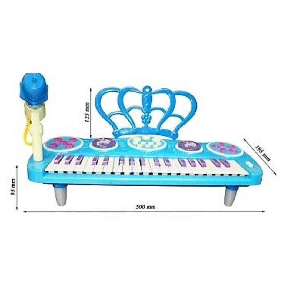 TECLADO MUSICAL MULTI PIANO KARAOKE INFANTIL MICROFONE 37 TECLAS