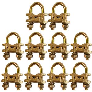 Kit 10 Grampo Phaste Duplo Gtdu 12 X 58