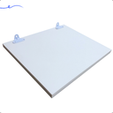 Ver imagem 2 de 1 Prateleira Branca 30X30 Com Suporte Flutuante Mdf  Organizadora Decoração Cozinha Quarto Banheiro