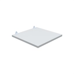 1 Prateleira Branca 30X30 Com Suporte Flutuante Mdf  Organizadora Decoração Cozinha Quarto Banheiro - 1