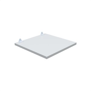 1 Prateleira Branca 30X30 Com Suporte Flutuante Mdf  Organizadora Decoração Cozinha Quarto Banheiro