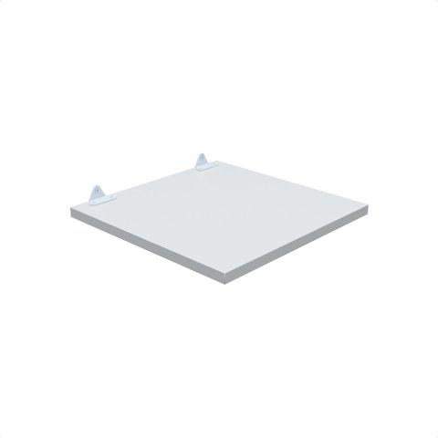 1 Prateleira Branca 30X30 Com Suporte Flutuante Mdf  Organizadora Decoração Cozinha Quarto Banheiro