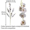 Galho Orquídea Chuva de Ouro Branca Flor Permanente 95cm - 8