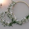 Galho Orquídea Chuva de Ouro Branca Flor Permanente 95cm - 3