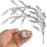Galho Orquídea Chuva de Ouro Branca Flor Permanente 95cm - 7